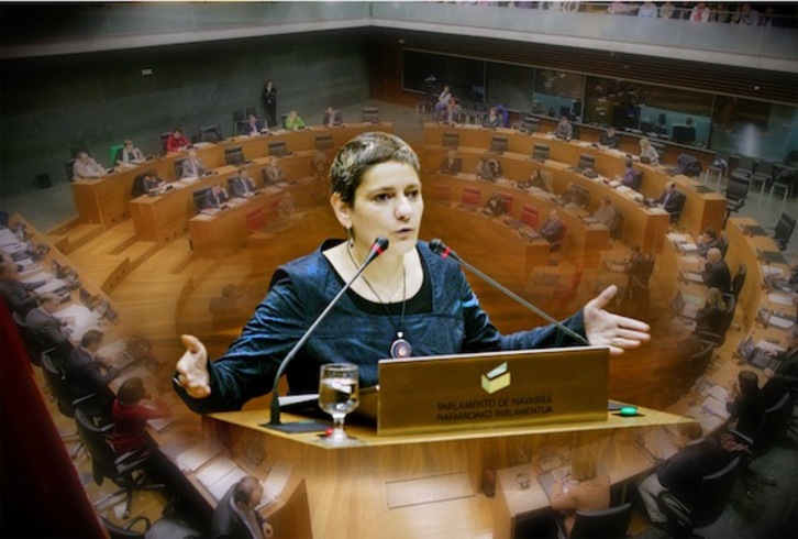 El Parlamento ha recordado la figura de Sarasola. (PARLAMENTO DE NAFARROA)