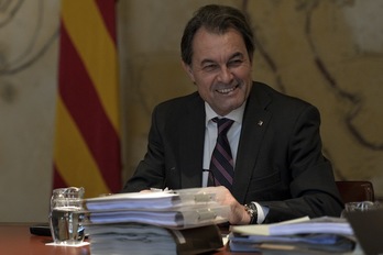 El presidente de la Generalitat, Artur Mas. (Josep LAGO / AFP)