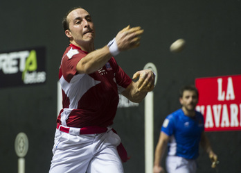 Irujo, en un lance del partido. (Monika DEL VALLE/ARGAZKI PRESS)