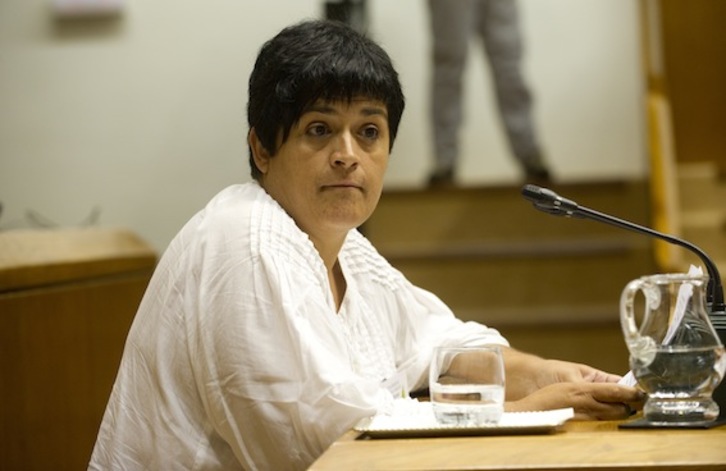 Marian Beitialarrangoitia, en una imagen anterior tomada en el Parlamento de Gasteiz. (Raul BOGAJO/ARGAZKI PRESS)