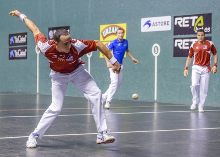 Irujo, partidaren une batean. (Gorka RUBIO/ARGAZKI PRESS)