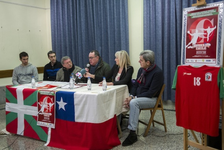 Acto de presentación del partido que se disputará en Trapagaran. (Marisol RAMÍREZ / ARGAZKI PRESS)