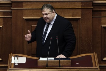  Evangelos Venizelos es el actual líder del Pasok griego. (Angelos TZORTZINIS / AFP) 