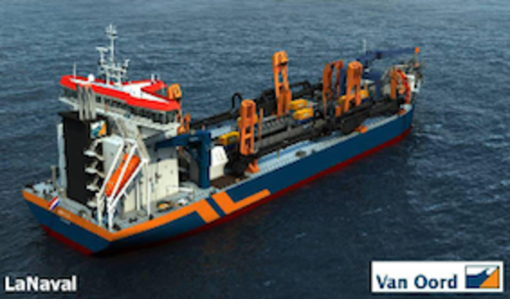 Recreación de una de las dragas proyectadas. (lanaval.es)