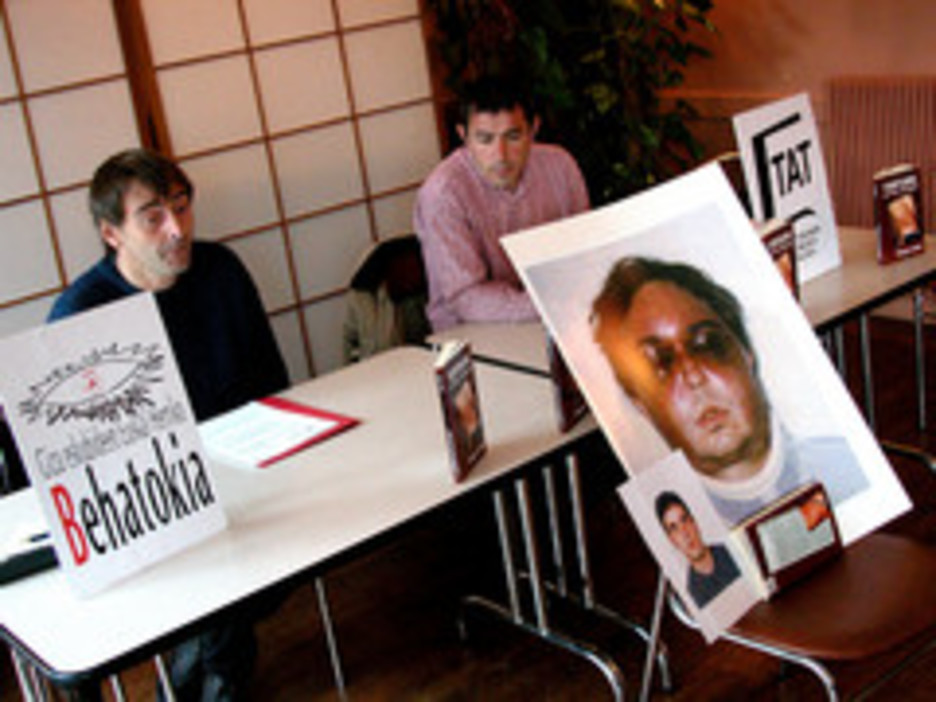 Torturaren kontra lanean aritu da. Hemen Unai Romanoren kasua salatzen ari da.