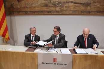 El president, Artur Mas, en un acto de impulso de la Hacienda catalana esta mañana. (GENERALITAT)