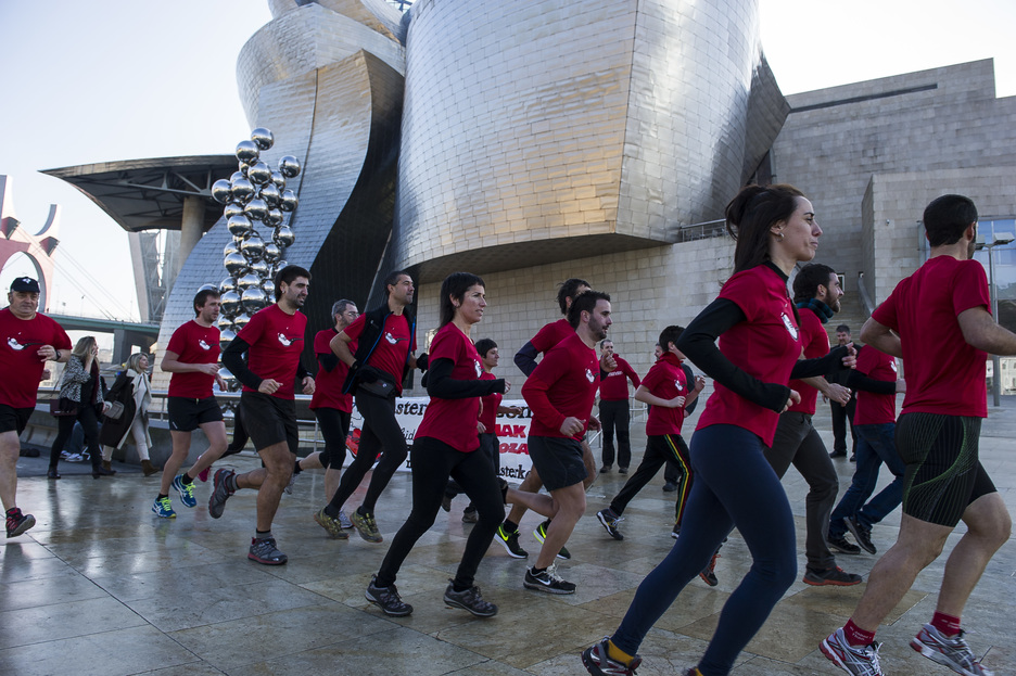 Lasterbidean ekimena aurkeztu dute goizean. (Luis JAUREGIALTZO / ARGAZKI PRESS)