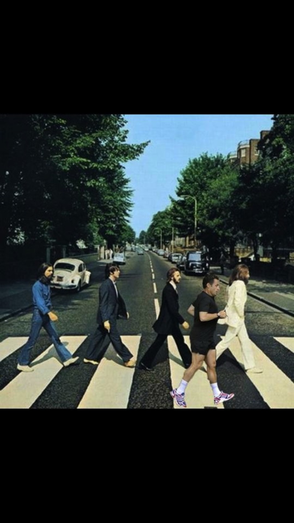 Haciendo footing en Abbey Road junto a los Beatles.