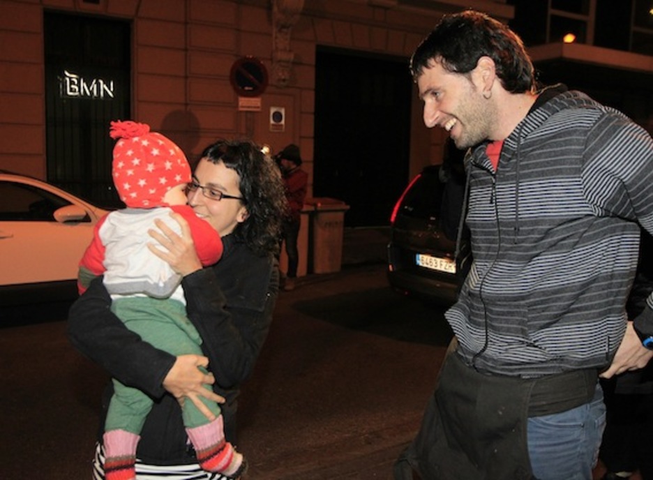 La abogada Onintza Ostolaza, tras quedar en libertad. (J. DANAE/ARGAZKI PRESS)