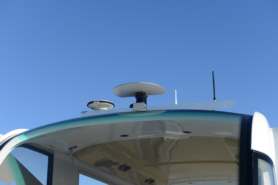 GPS, système de radars, d’ultrasons et cartographie laser pour lui assurent son autonomie. (Photo: Sylvain SENCRISTO)