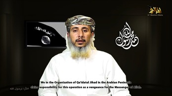 Nasser Ben Ali al-Anassi, en el vídeo publicado. (AFP)