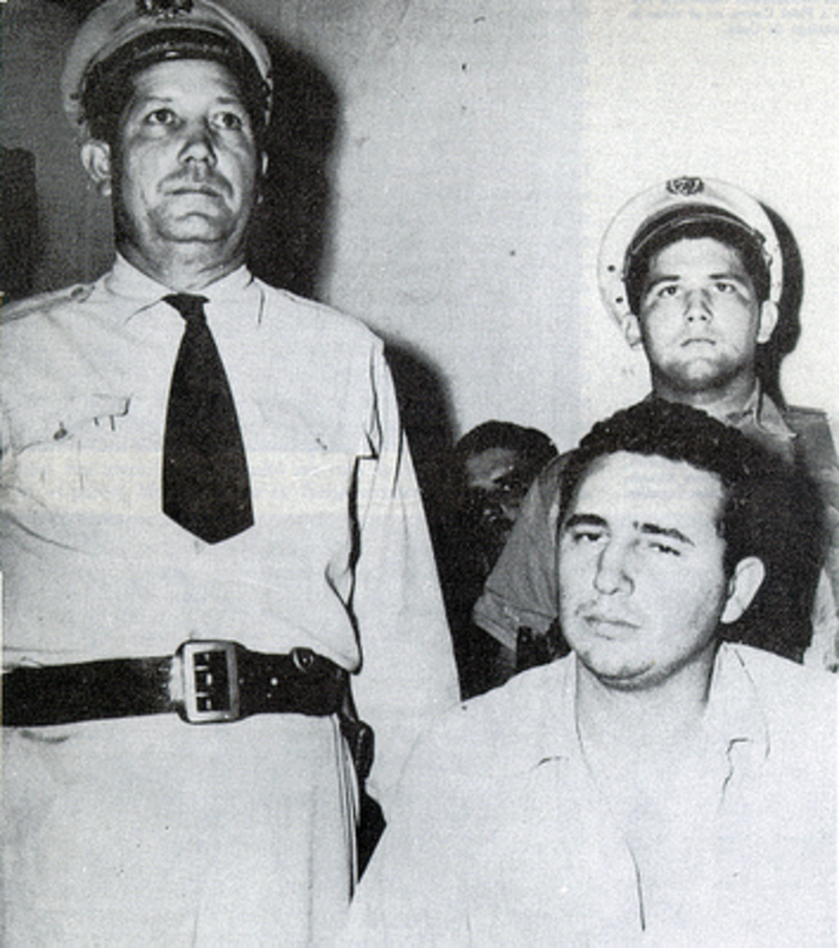 Durante el juicio de Moncada, tras el asalto fallido al cuartel que dio nombre al proceso judicial.