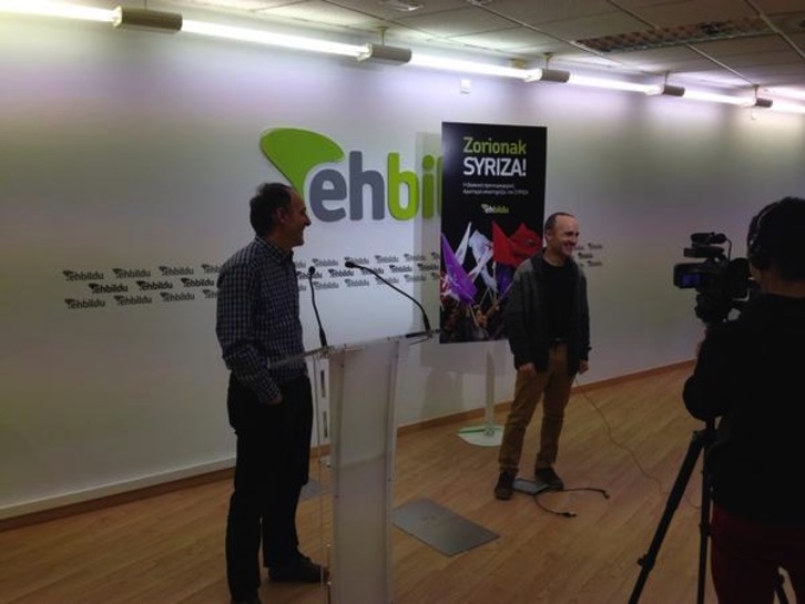 Comparecencia de Josu Juaristi y Adolfo Araiz. (@oskarmatute)