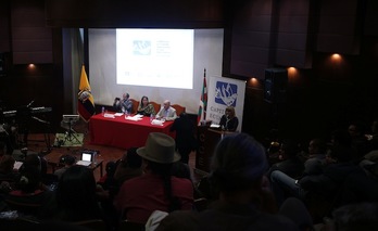 Inicio del acto en Quito. (Edu LEÓN)