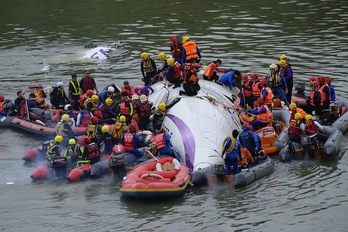 Imágenes del rescate en Taipei. (Sam YEH / ARGAZKI PRESS)
