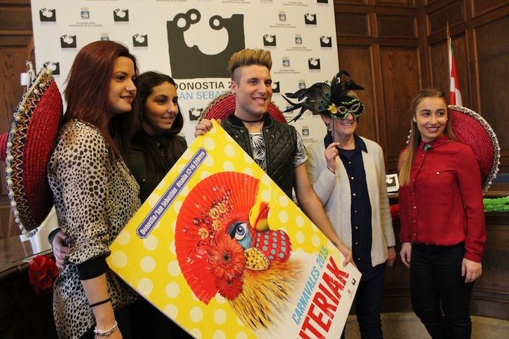 Astelehen honetan aurkeztu dituzte hedabideen aurrean Donostiako inauteriak. (DONOSTIAKO UDALA)