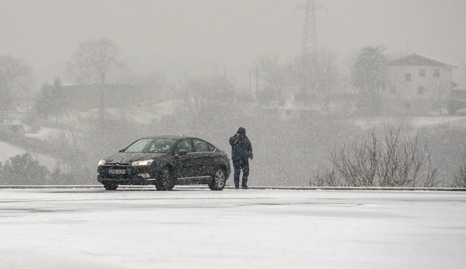 Aritzetako atseden lekua, A-8 autobidean. (Gorka RUBIO/ARGAZKI PRESS)