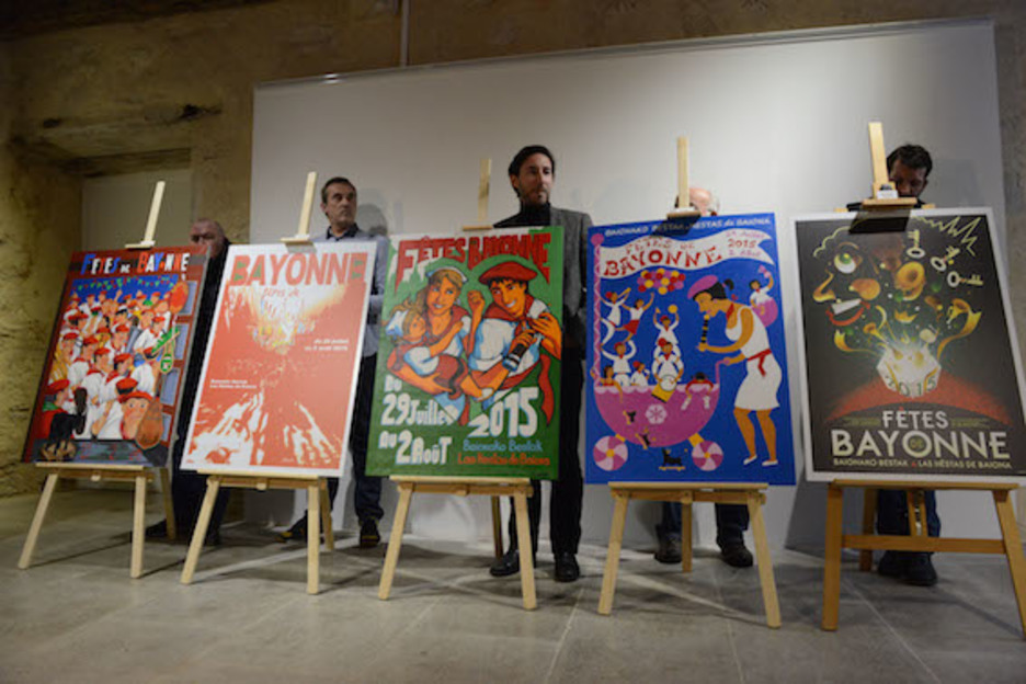 Cinq artistes sont en final pour l'affiche des fêtes de Bayonne