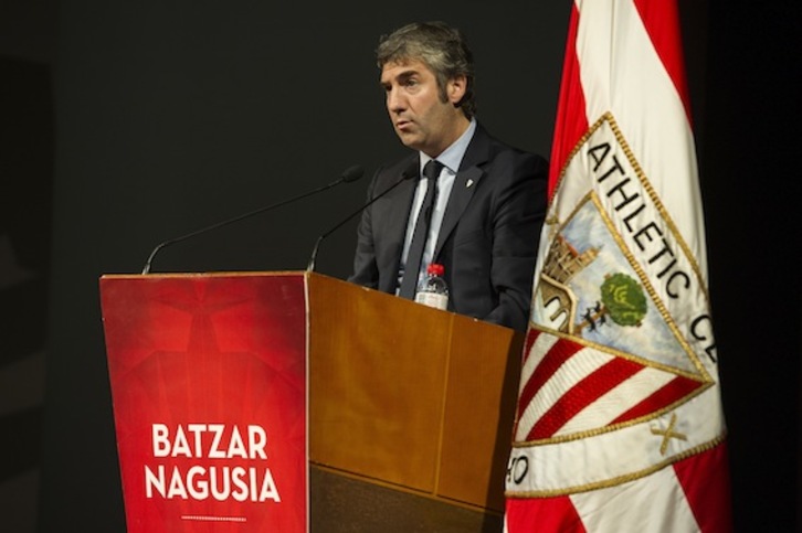 Josu Urrutia, presidente del Athletic. (Monika DEL VALLE/ARGAZKI PRESS)