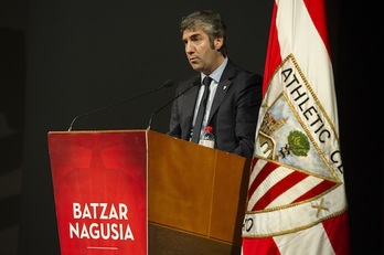 Josu Urrutia opta a la reelección como presidente del Athletic. (Monika DEL VALLE/ARGAZKI PRESS)