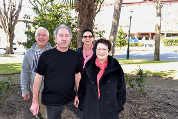 Les quatre candidats pour le Front de gauche à Saint-Jean-de-Luz. 