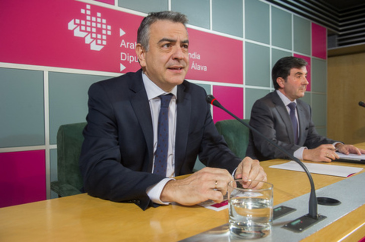 De Andrés ha ofrecido una rueda de prensa. (Juanan RUIZ / ARGAZKI PRESS)