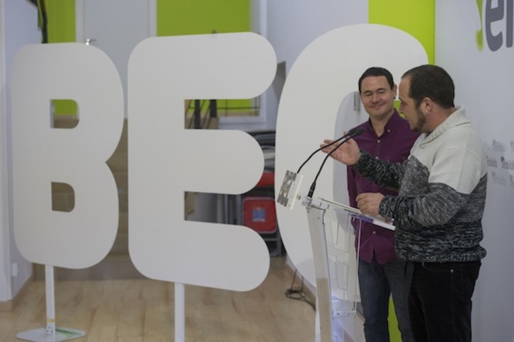 Comparecencia de Arraiz y Fernández. (Juanan RUIZ/ARGAZKI PRESS)