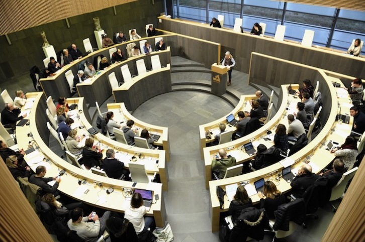 Imagen del pleno de las Juntas de Gipuzkoa. (ARGAZKI PRESS)