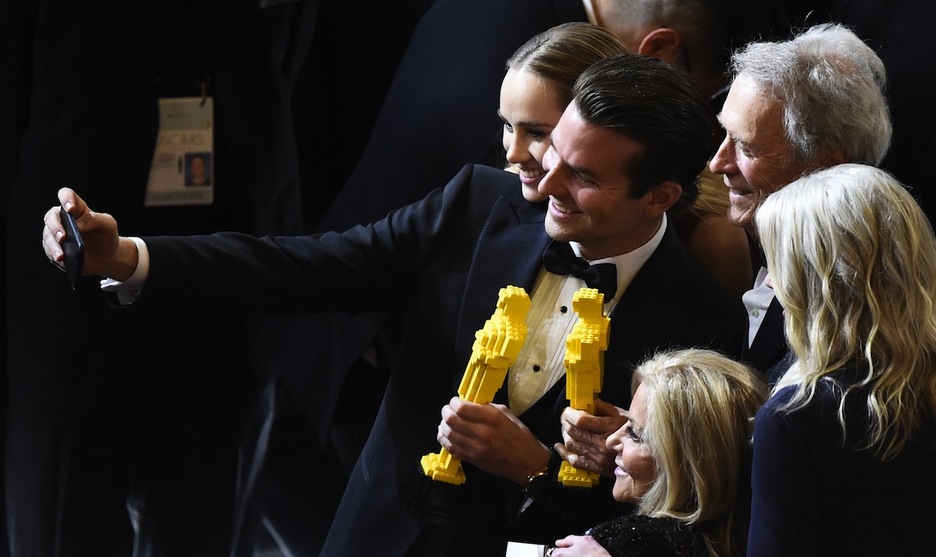 ‘American Sniper’ estaba nominada en seis categorías y se ha tenido que conformar con un premio menor. (Robyn BECK / AFP) 