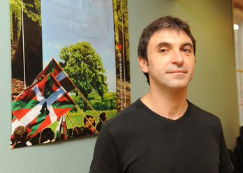 Xabi Larralde, candidat EH Bai pour le canton d'Amikuze.