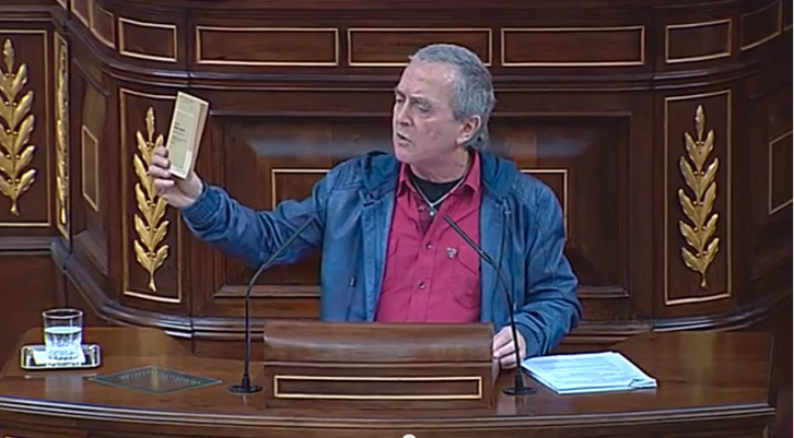 Sabino Cuadra, durante una intervención en el congreso.