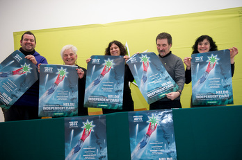 Aberri Egunaren aurkezpena Katakraken. (Iñigo URIZ / ARGAZKI PRESS)