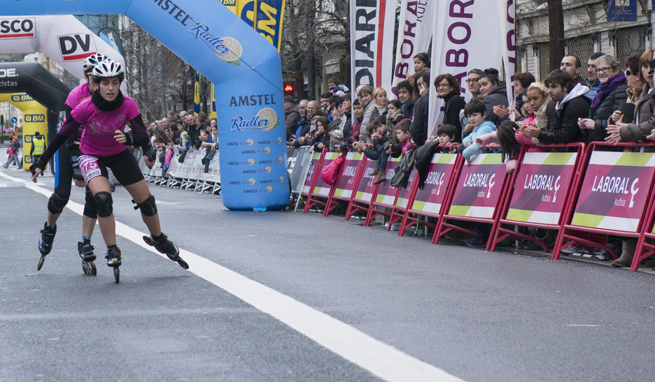 Roller lasterketa ere izan da Lilatoian. (Gorka RUBIO / ARGAZKI PRESS)