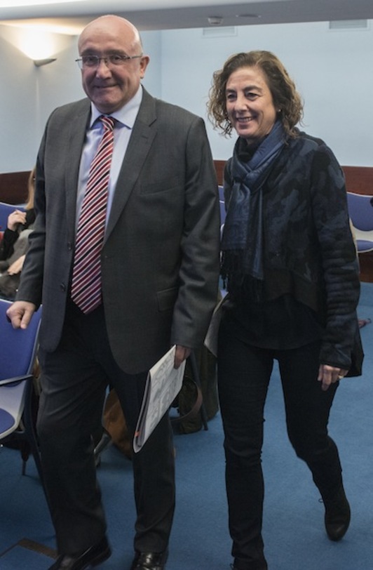 Patxi Baztarrika y Cristina Uriarte, en una imagen de archivo. (Gorka RUBIO / ARGAZKI PRESS)