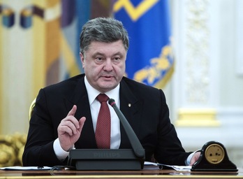 Poroshenko, en una comparecencia anterior. (Mikhaylo MARKIV / AFP)