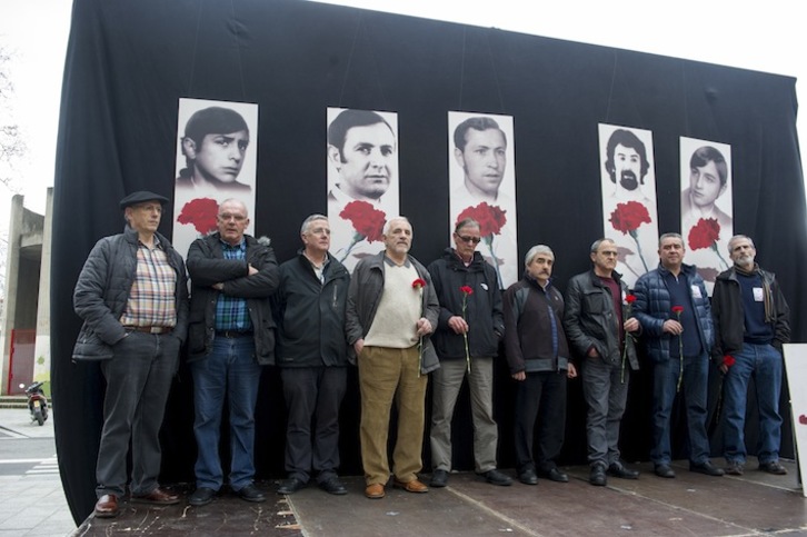 Acto de EH Bildu en homenaje a las víctimas del 3 de marzo. (Juanan RUIZ/ARGAZKI PRESS)