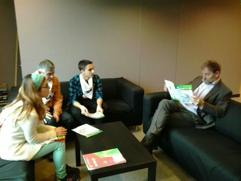 El europarlamentario flamenco Bart Staes, del partido De groen Greens/EFA. (ETXERAT)