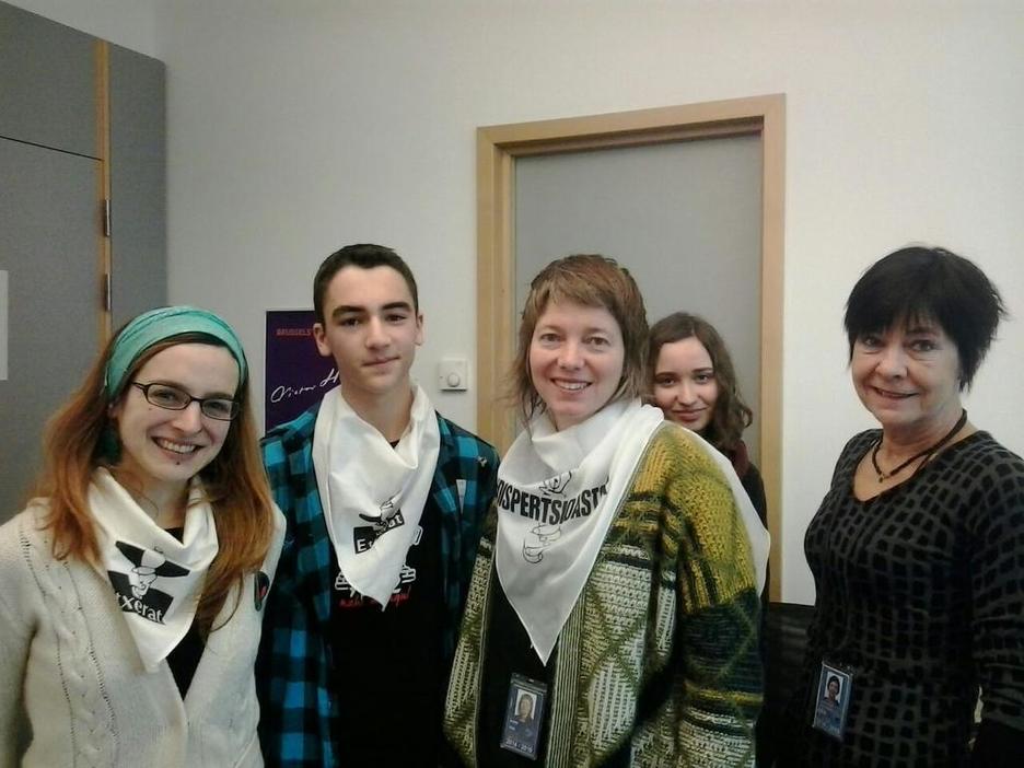 Con Nalin Bjork parlamenrtaria sueca y vicepesidenta del grupo GUE/NGL