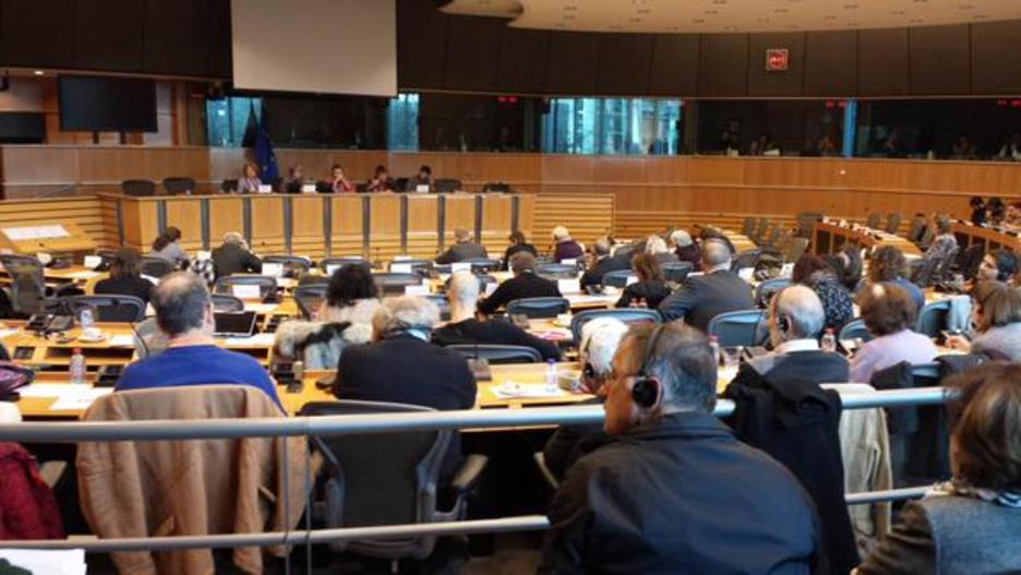 GUE/NGL-ren bilkuraren beste irudi bat. (@EtxeratElkartea)