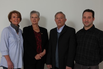 Bernadette Mousques, Jacqueline Sardon-Urruty, Ruben Gomez et Christophe Arosteguy.