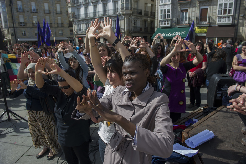 Gasteizen egindako mobilizazioa. (Juanan RUIZ / ARGAZKI PRESS)