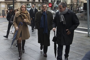 Mario Fernández, a su llegada a los juzgados el pasado 6 de febrero. (Luis JAUREGIALTZO / ARGAZKI PRESS)