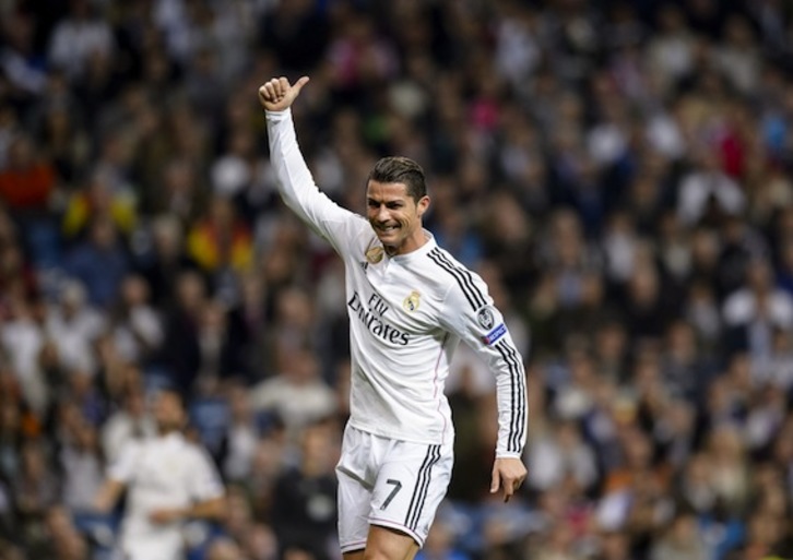 Cristiano Ronaldo ha salvado al Real Madrid de la debacle. (Dani POZO/AFP PHOTO)