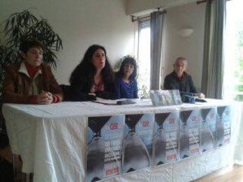 Bagoaz kolektiboak Baionan eman du prentsaurrekoa. (BAGOAZ)