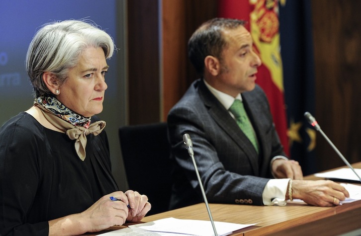Lourdes Goicoechea y Juan Luis Sánchez de Muniáin en una imagen de archivo. (Jagoba MANTEROLA / ARGAZKI PRESS)
