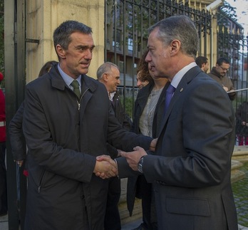 Iñigo Urkullu y Jonan Fernández, en una imagen de archivo. (Juanan RUIZ/ARGAZKI PRESS)