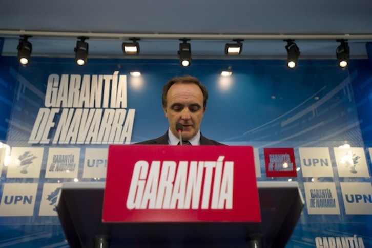 Javier Esparza, candidato de UPN a la Presidencia navarra. (Iñigo URIZ/ARGAZKI PRESS)