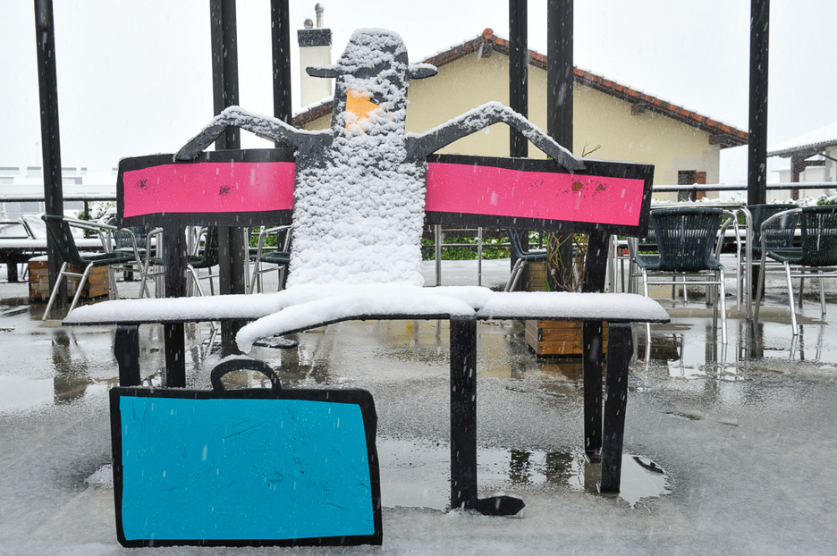 Patxada ederrean Lekunberri, hezur-haragizkoentzat hotz zen.