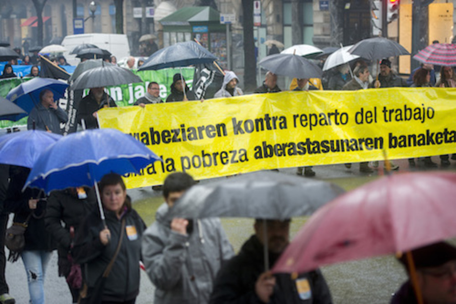 ‘Pobreziaren kontra, aberastasunaren banaketa’ .