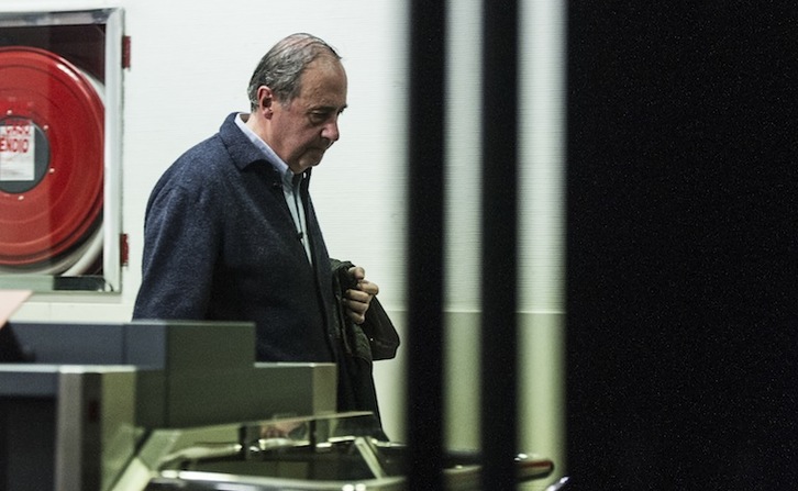 Ángel Vizcay, en los juzgados de Iruñea, la semana pasada. (Jagoba MANTEROLA / ARGAZKI PRESS)